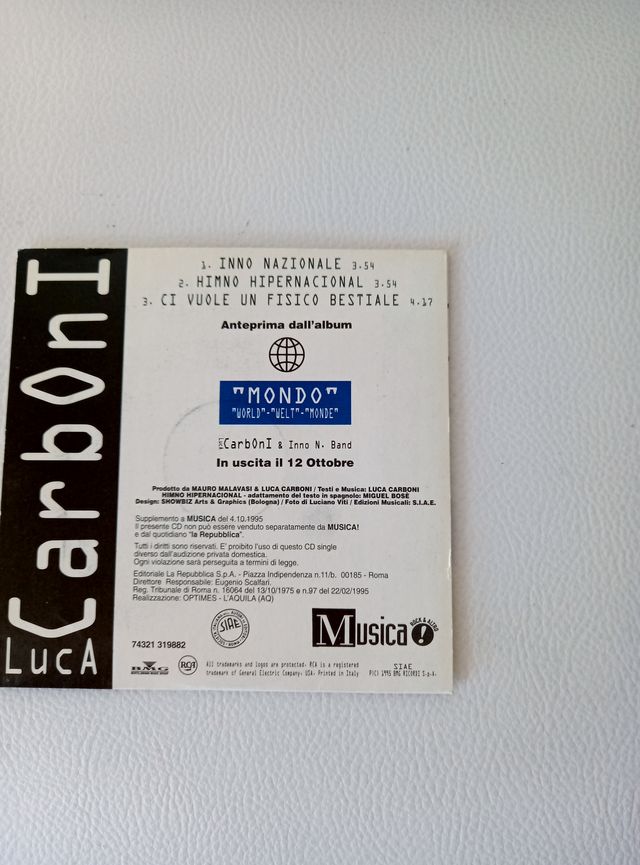 CD Luca Carboni