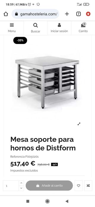 Mesa para horno Distform