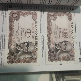 Billetes Antiguos de 100 pesetas