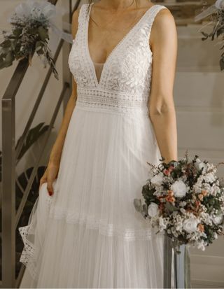 Vestido Novia Rosa Clara