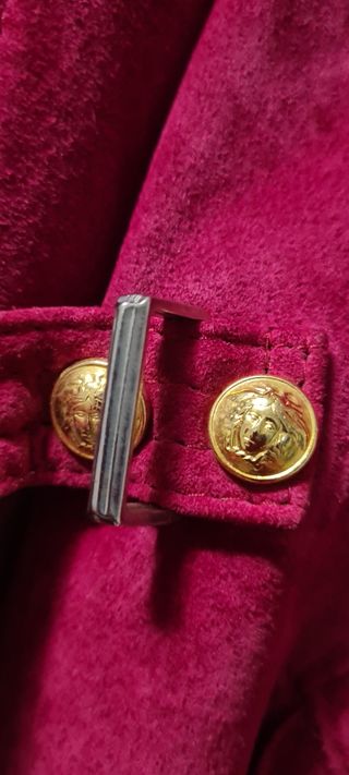 Versace vintage montone borgogna