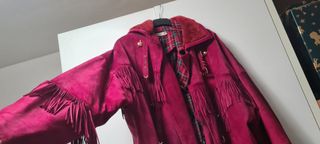 Versace vintage montone borgogna