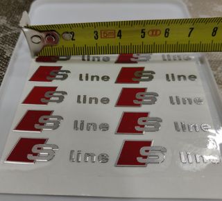 Pegatinas de aluminio Audi Sline 