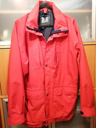 chaqueton hombre rojo