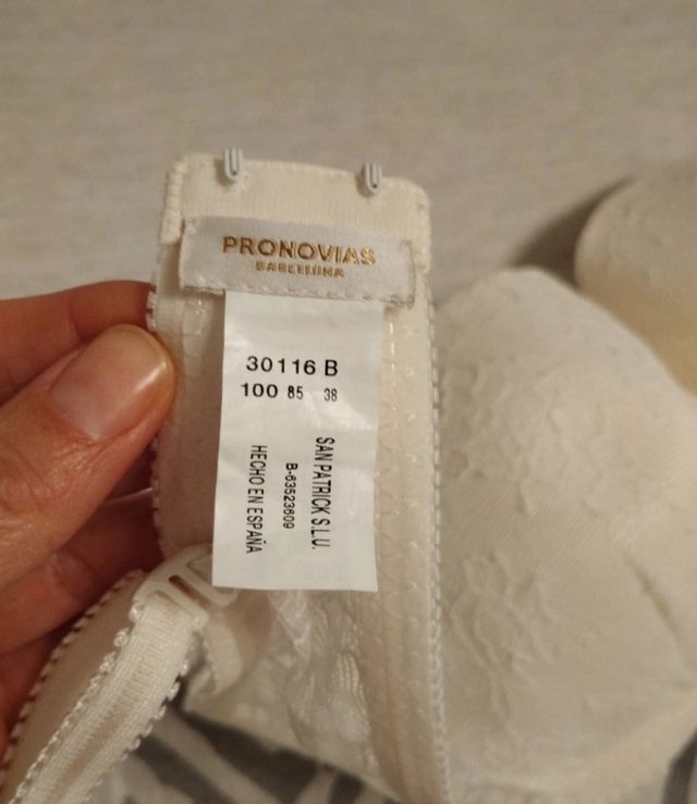 Sujetador pronovias encaje