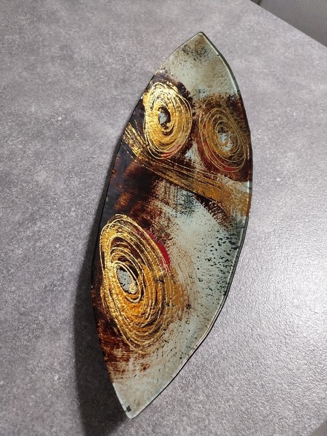 Soprammobile decorativo in vetro