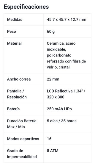 Reloj Amazfit Stratos Global version