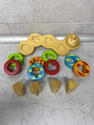 Juguete encajable madera