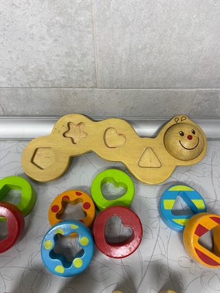 Juguete encajable madera