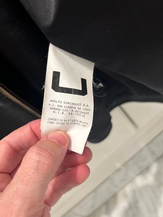 Cazadora de cuero Adolfo Dominguez