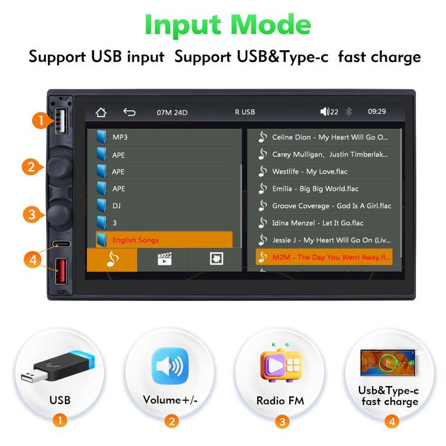 Radio / Pantalla coche 2 Din NUEVA A ESTRENAR
