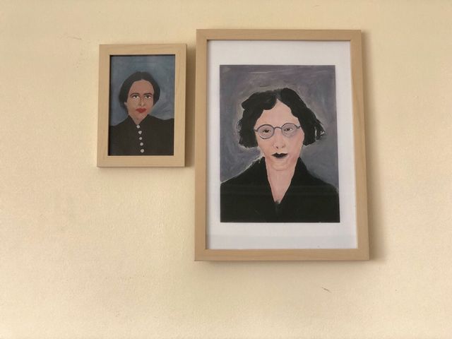 Simone Weil, decoración librería Filosofía