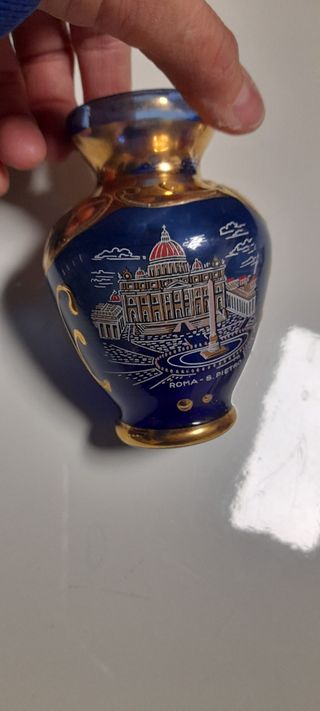 Vaso vetro murano oro zecchino 