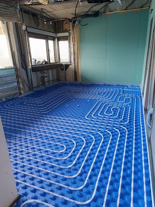 Instalación de suelo radiante