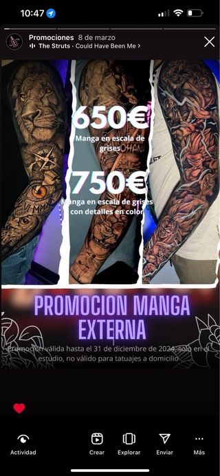 tatuaje de manga externa completa