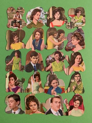 Lamina Cromos Troquelados Picar Fb años 60