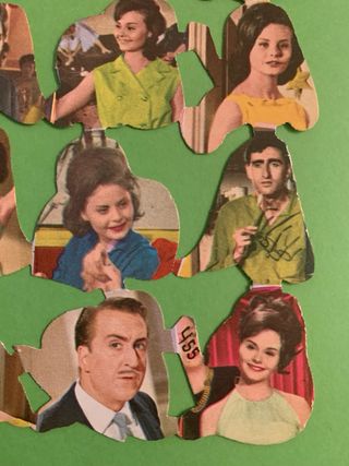 Lamina Cromos Troquelados Picar Fb años 60