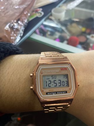 Reloj retro vintage cobrizo