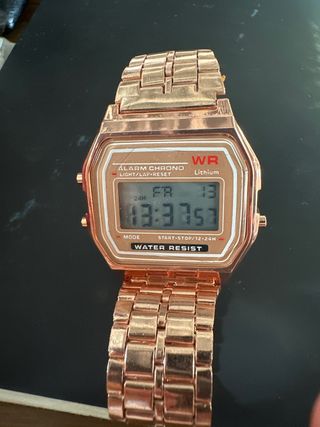 Reloj retro vintage cobrizo