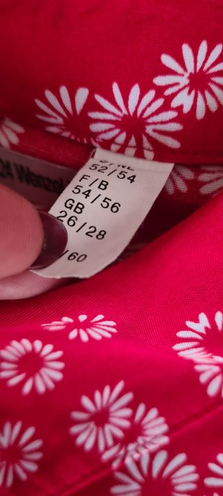 camicia rossa tg 50-52 donna