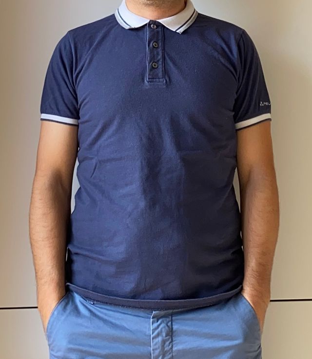 Polo Peuterey blu da uomo misura S
