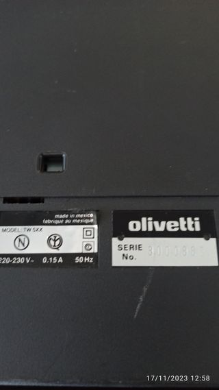 Maquina escribir.