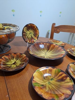 Platos ceramica sovietica vintage