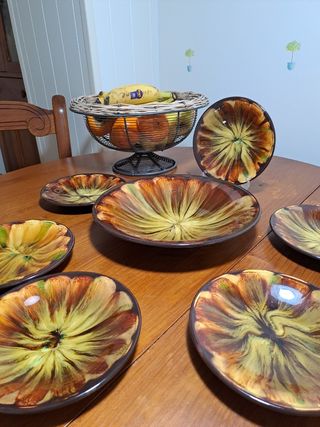 Platos ceramica sovietica vintage