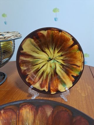 Platos ceramica sovietica vintage