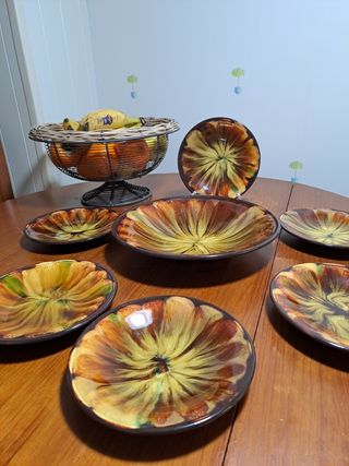 Platos ceramica sovietica vintage