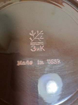 Platos ceramica sovietica vintage