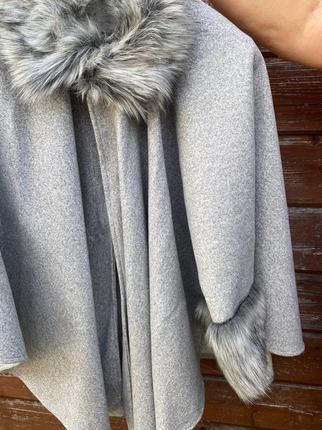 Mantella invernale nuova grigia chiara c