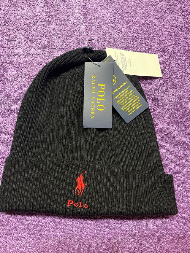 Gorro de lana “Polo Ralph Lauren” ( negro )
