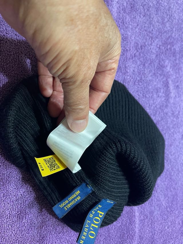 Gorro de lana “Polo Ralph Lauren” ( negro )
