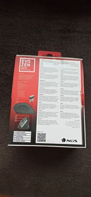 Raton ergonómico inalámbrico