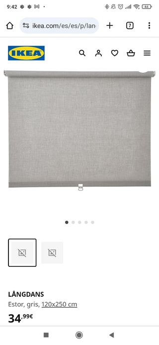 Store gris IKEA