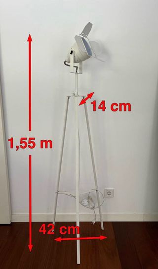 Lámpara de Pie Blanca Kenay Home