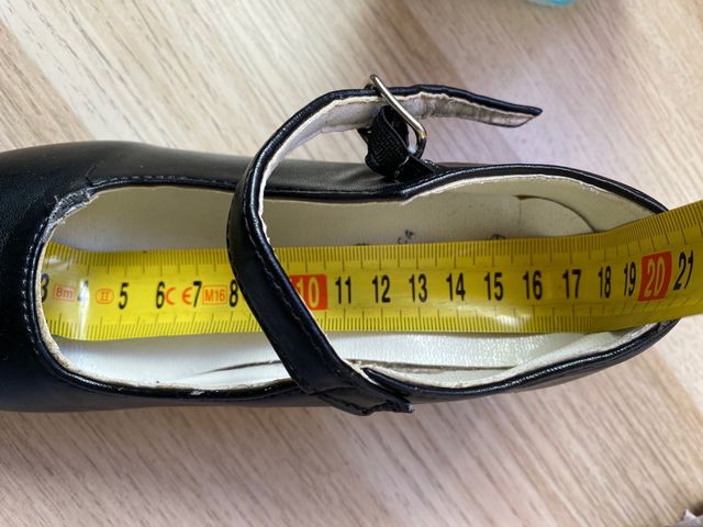 Zapatos tacon baile negro flamenca 30