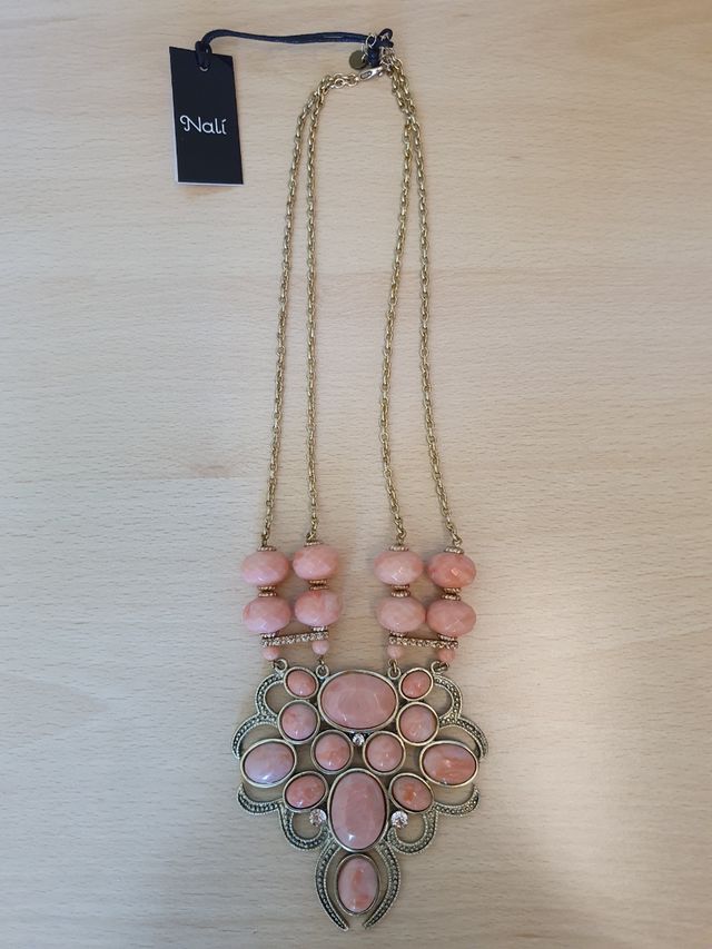 Collana rosa e oro Nalì