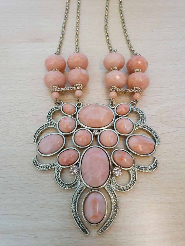 Collana rosa e oro Nalì