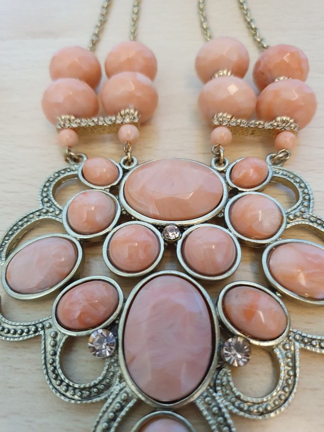 Collana rosa e oro Nalì