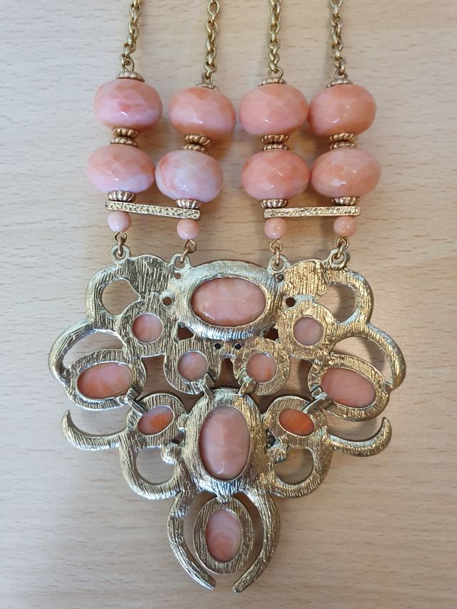 Collana rosa e oro Nalì