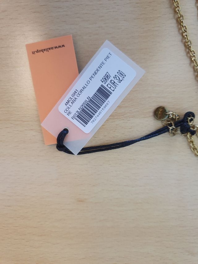 Collana rosa e oro Nalì