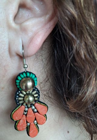 Lote de tres pares de pendientes