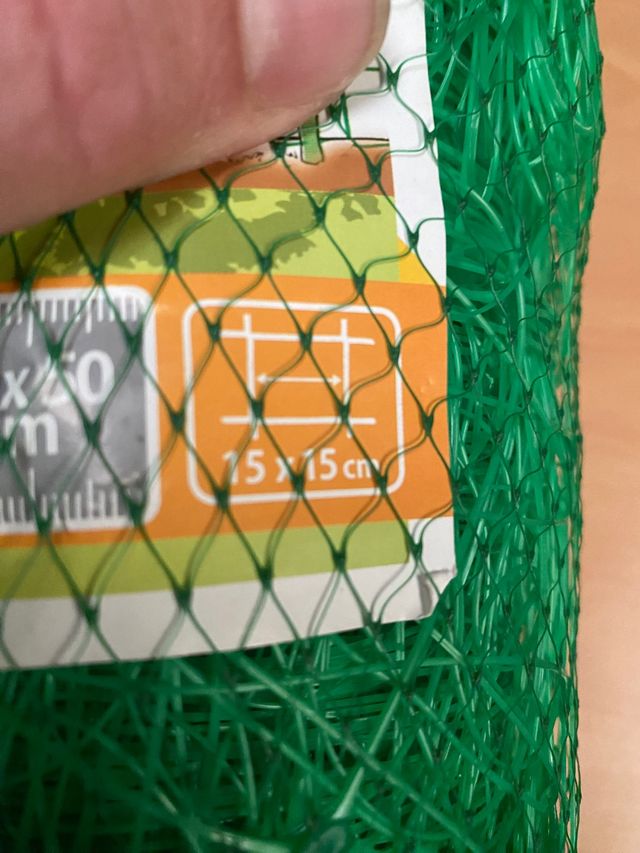 malla trepadora para huerto