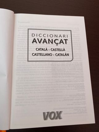 Diccionario avanzado de catalán-castrllano .