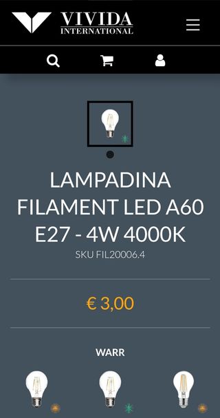 Set di 9 lampadine led E27 Vivida