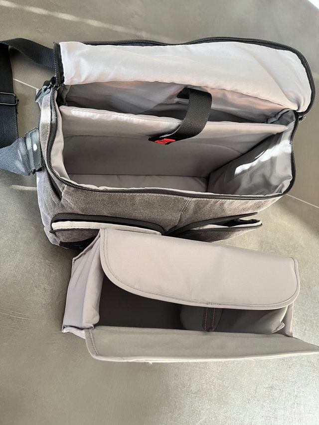 borsone per macchina fotografica con tasca per pc