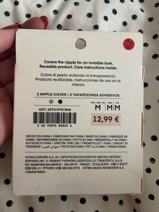 Regalo Tapapezones fiesta Oysho con compra