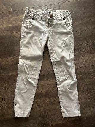 pantalon pana con cremallera tobilleros